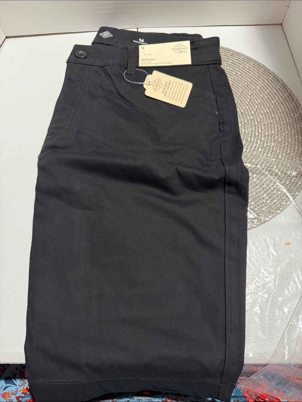 Black Bermuda Shorts - Packaged - Picture 2 of 4